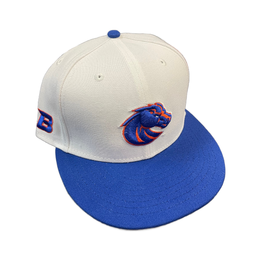 Boise State Broncos New Era 59Fifty Fitted Hat (White/Blue)