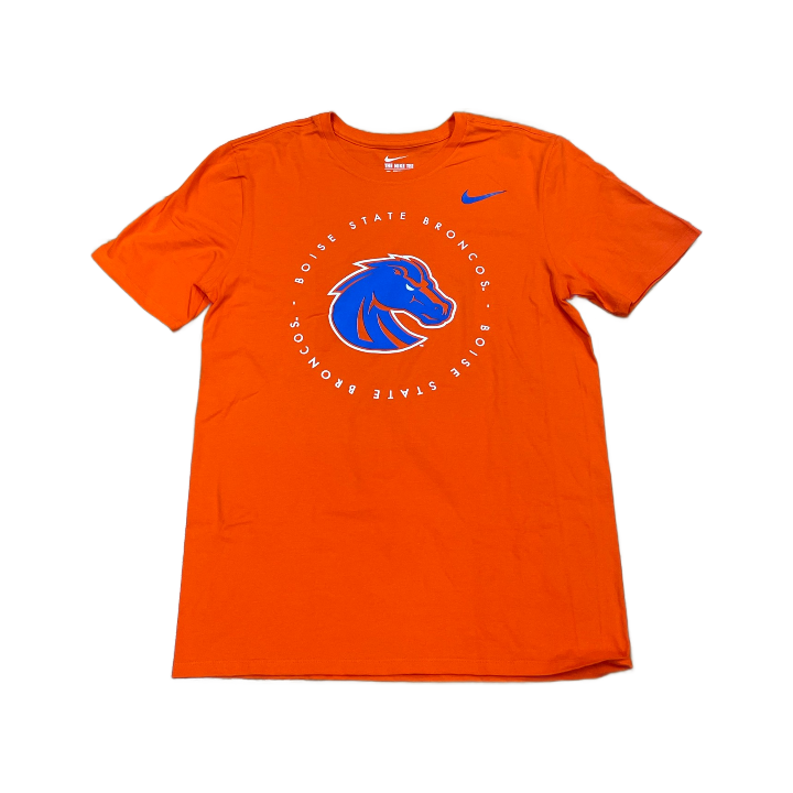 Boise State Broncos Nike Men's Wordmark Bronco T-Shirt (Orange)