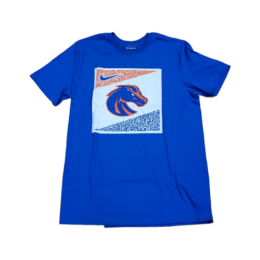 Boise State Broncos Nike Men's Bronco T-Shirt (Blue/White)