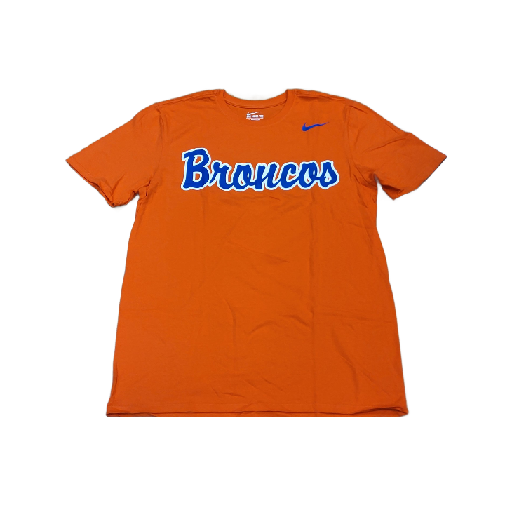 Boise State Broncos Nike Men's Script T-Shirt (Orange)
