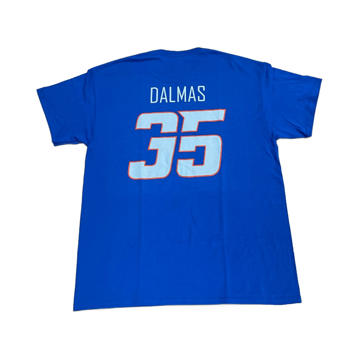 Boise State Broncos Select Men's "Dalmas" Signature Name and Number Football Tee (Blue)