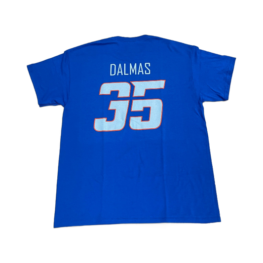 Boise State Broncos Select Men's "Dalmas" Signature Name and Number Football Tee (Blue)