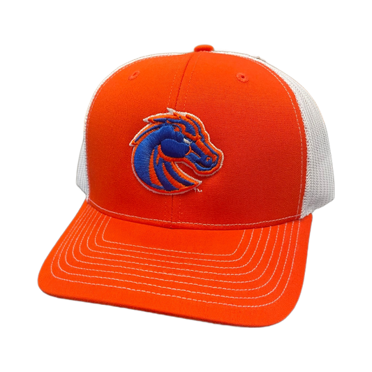 Boise State Broncos Richardson Trucker Snapback Hat (Orange/White)