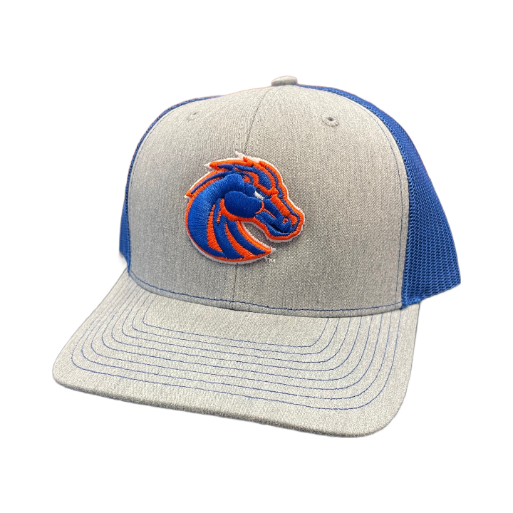 Boise State Broncos Richardson Trucker Snapback Hat (Grey/Blue)