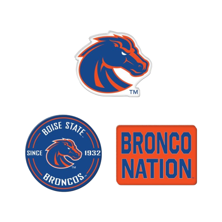 Boise State Broncos Wincraft 3 Pack Magnet Set