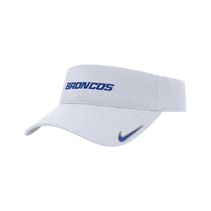 Boise State Broncos Nike On-Field Adjustable Visor (White)
