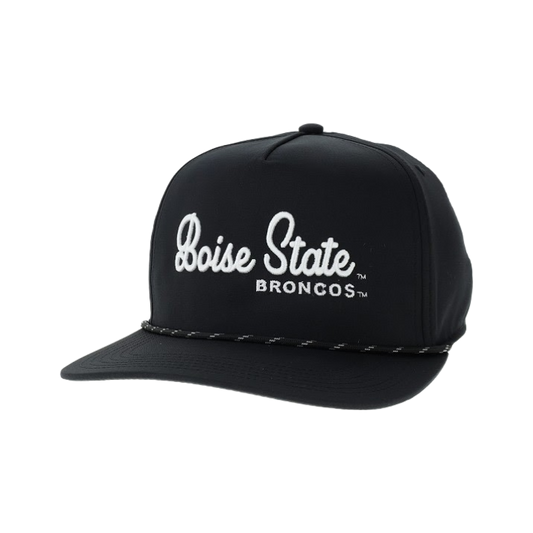 Boise State Broncos Legacy Script Snapback Hat (Black)