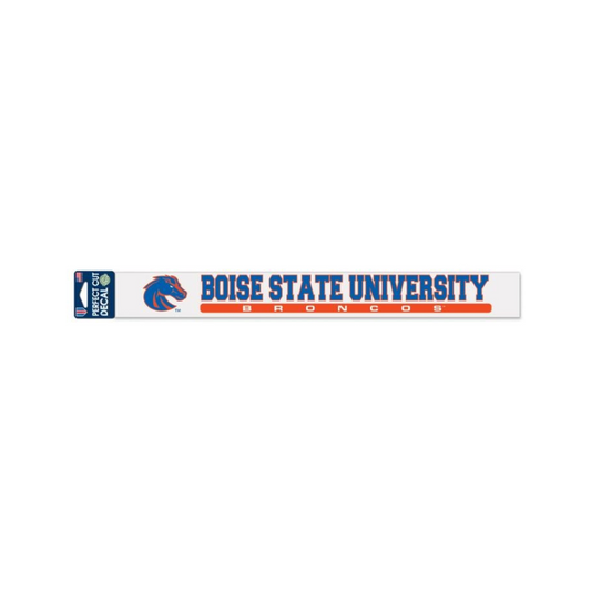 Boise State Broncos Wincraft 2x17 Bumper Sticker Decal (Blue/Orange)