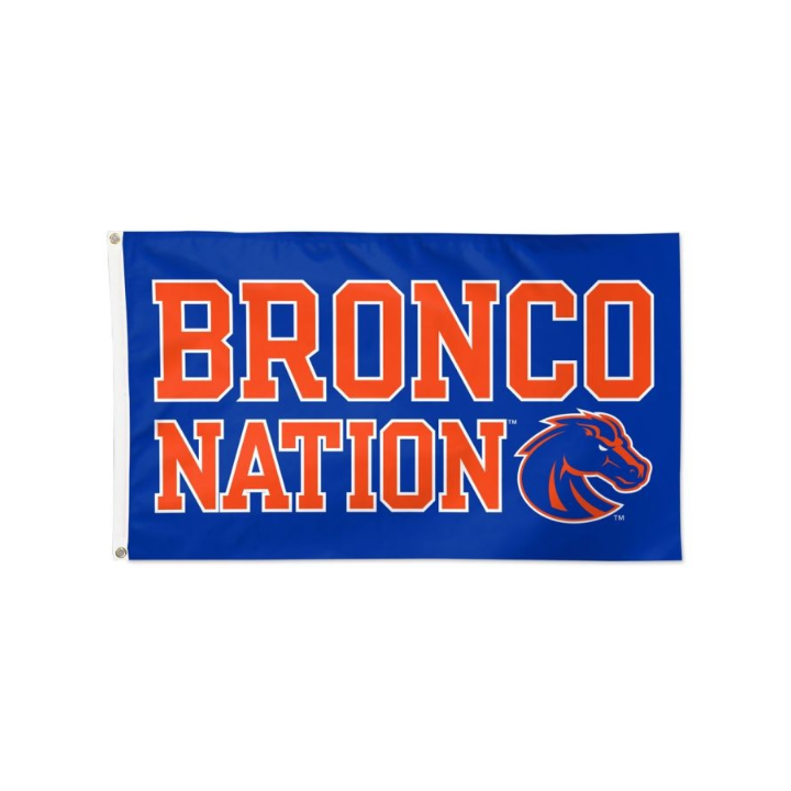 Boise State Broncos Wincraft Deluxe 3x5 "Bronco Nation" Flag (Blue/Orange)