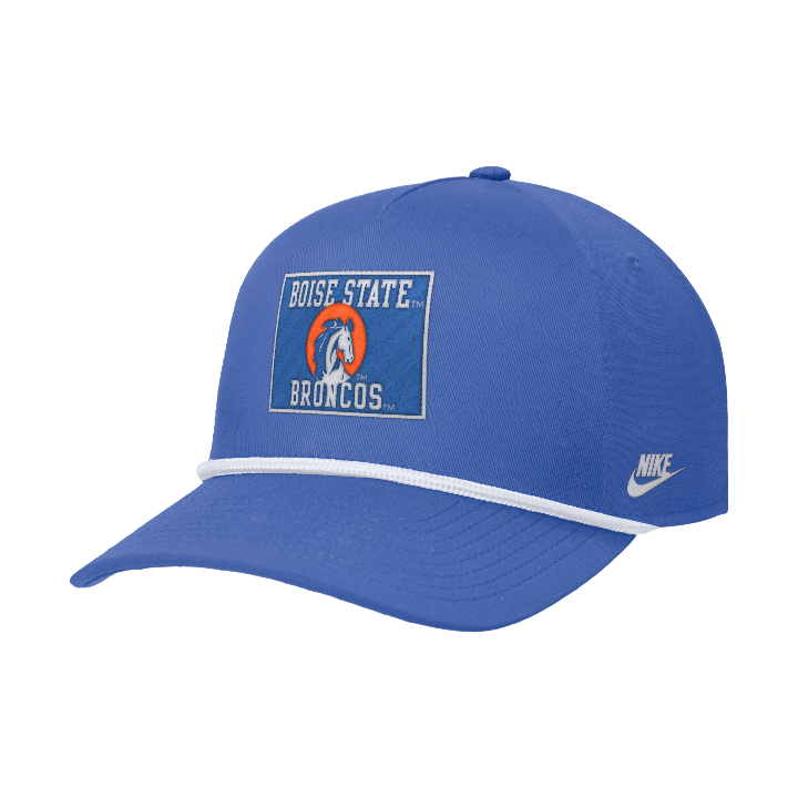Boise State Broncos Nike Rise Retro Rope Snapback Hat (Blue)