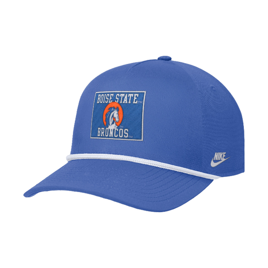 Boise State Broncos Nike Rise Retro Rope Snapback Hat (Blue)