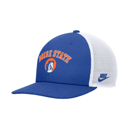 Boise State Broncos Nike Pro Retro Snapback Trucker Hat (Blue)