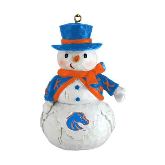 Boise State Broncos Memory Company Snowman Ornament