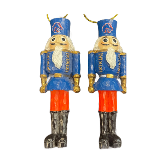 Boise State Broncos Memory Company Two Pack Nutcracker Ornaments