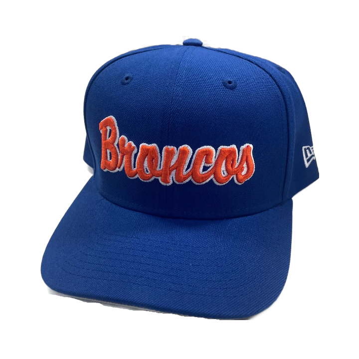 Boise State Broncos New Era Script 9Fifty Stretch-Snapback Hat (Blue)