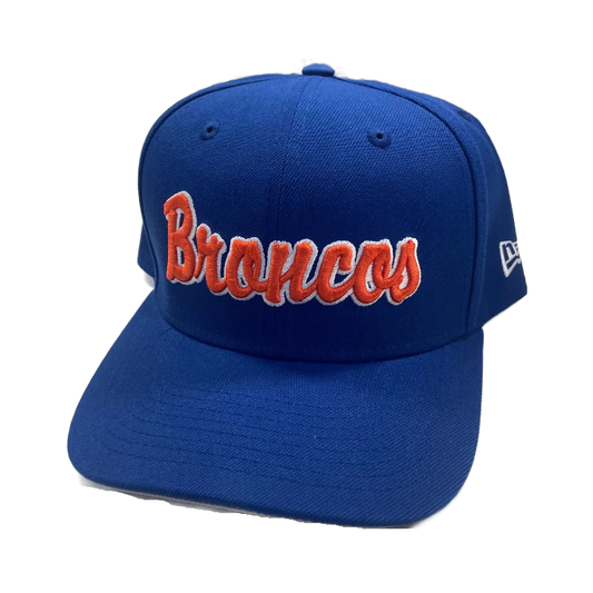 Boise State Broncos New Era Script 9Fifty Stretch-Snapback Hat (Blue)
