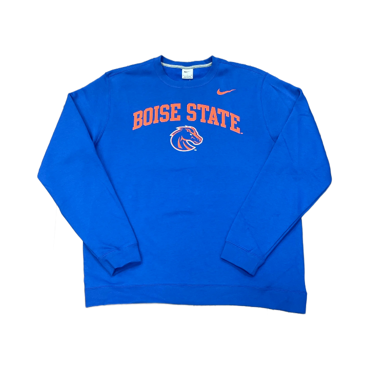 Boise State Broncos Nike Men's "Boise State" Crewneck Sweatshirt (Blue)