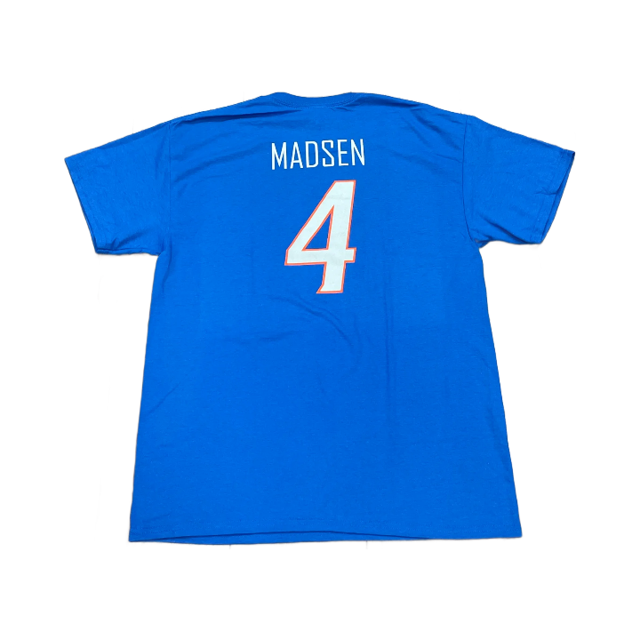 Boise State Broncos Select Men's "Madsen" Name and Number Football Tee (Blue)