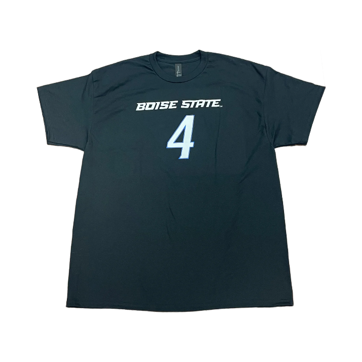 Boise State Broncos Select Men's "Madsen" Name and Number Football Tee (Black)