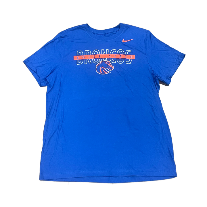 Boise State Broncos Nike Men's Overlap T-Shirt (Blue)