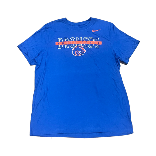 Boise State Broncos Nike Men's Overlap T-Shirt (Blue)