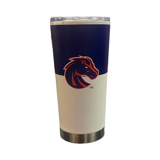 Boise State Broncos Logo Brands Stainless Steel 20oz Tumbler (Blue/White)
