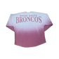 Boise State Broncos Spirit Jersey Unisex Oversized Gradient Crewneck (Pink)