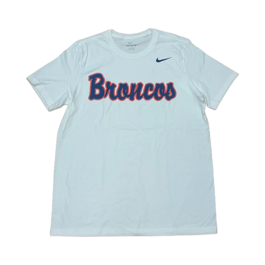 Boise State Broncos Nike Men's Script T-Shirt (White)