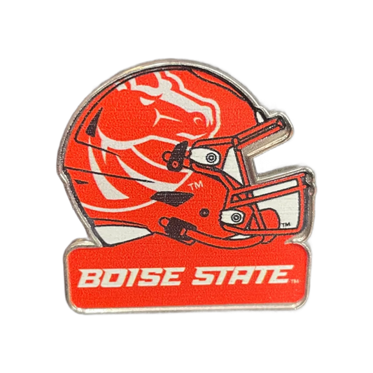 Boise State Broncos Aminco Helmet Pin (Orange)