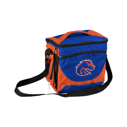 Boise State Broncos Logo Brands 24 Can Cooler (Blue/Orange)