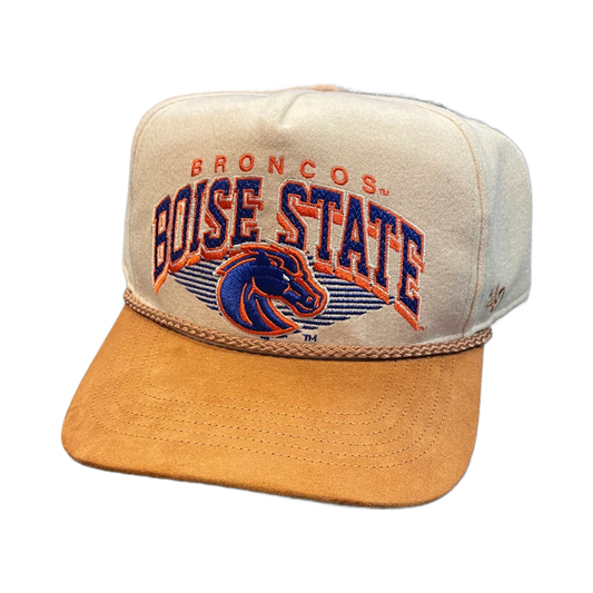 Boise State Broncos 47Brand Rope Snapback Hat (Cream/Caramel)