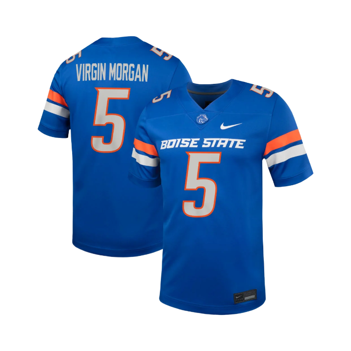 Boise State Broncos Nike Men's Jayden Virgin-Morgan Football Jersey (Blue)