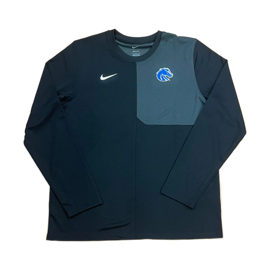 Boise State Broncos Nike Men's On Field Dri-Fit Long Sleeve Pullover (Black)