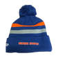 Boise State Broncos New Era Bronco Striped Pom Beanie (Blue)