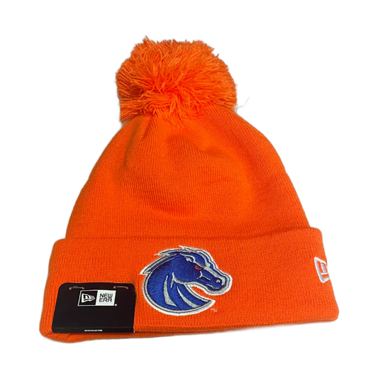 Boise State Broncos New Era Bronco Pom Beanie (Orange)