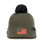 Boise State Broncos Nike 2025 Military Appreciation Pom Beanie (Olive)