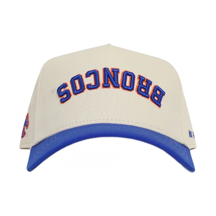 Boise State Broncos No Rivals Upside Down Snapback Hat (Cream/Blue)