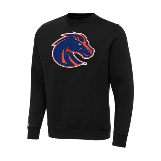 Boise State Broncos Antigua Men's Crewneck Sweatshirt (Black)