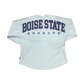 Boise State Broncos Spirit Jersey Unisex Oversized Glitter (White)