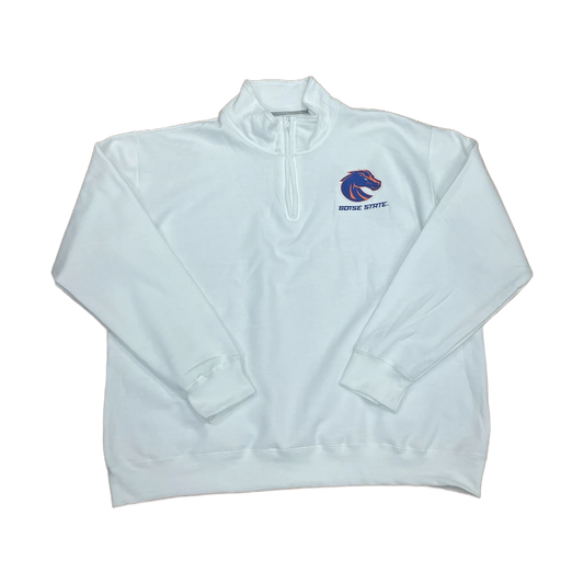 Boise State Broncos Champion Men's 1/4 Zip Sweatshirt (White)
