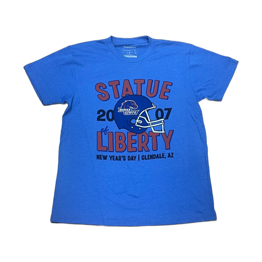 Boise State Broncos Homefield Men's Statue of Liberty T-Shirt (Blue)