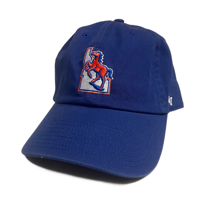 Boise State Broncos 47Brand Clean Up Vault Adjustable Hat (Blue)
