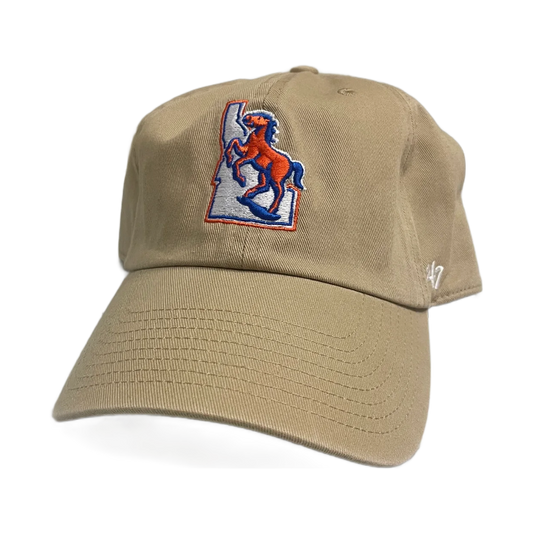 Boise State Broncos 47Brand Clean Up Vault Adjustable Hat (Tan)
