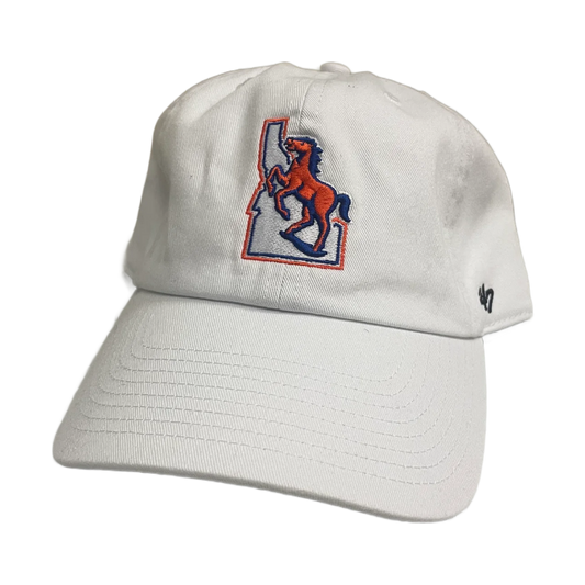 Boise State Broncos 47Brand Clean Up Vault Adjustable Hat (White)