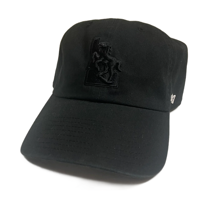 Boise State Broncos 47Brand Clean Up Black Out Vault Adjustable Hat (Black)
