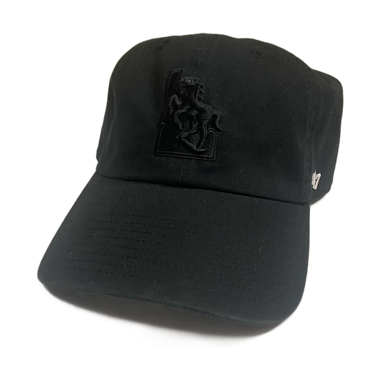 Boise State Broncos 47Brand Clean Up Black Out Vault Adjustable Hat (Black)
