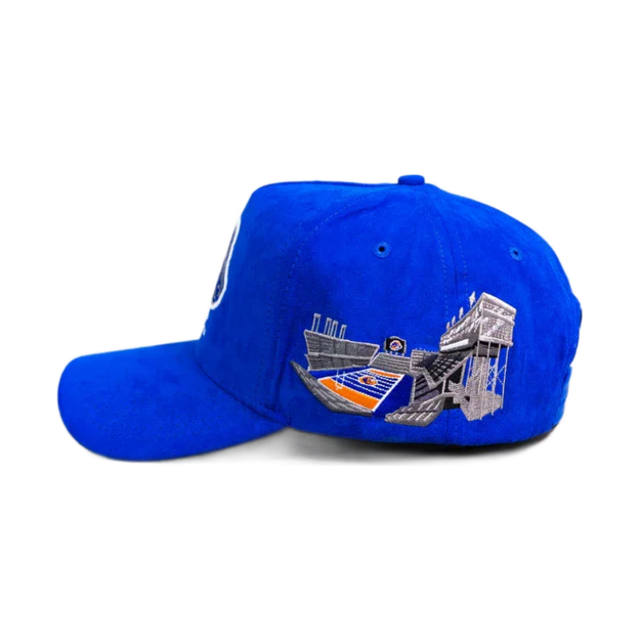 Boise State Broncos Woodn Grail Suede A-Frame Snapback Hat (Blue)