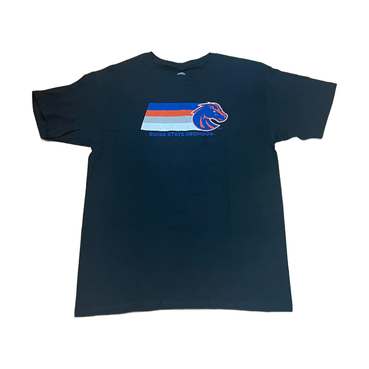 Boise State Broncos Duck Company Men's Bronco Flag T-Shirt (Black)