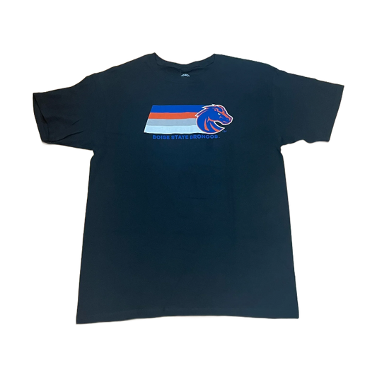Boise State Broncos Duck Company Men's Bronco Flag T-Shirt (Black)