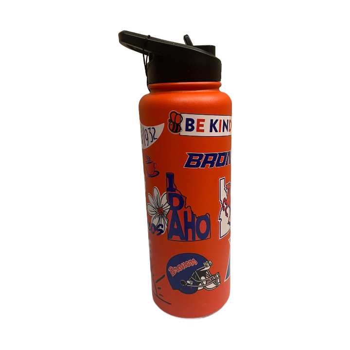 Boise State Broncos Logo Brands 34oz Quencher Bottle (Orange)